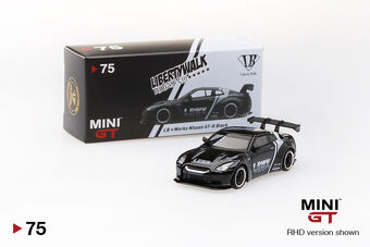 Mini GT LB☆WORKS Nissan GT-R (R35) Black / LB Work Livery 2.0 