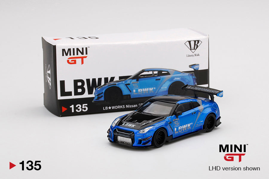 Mini GT LB☆WORKS Nissan GT-R (R35) Blue / LB Work Livery 2.0 Type 