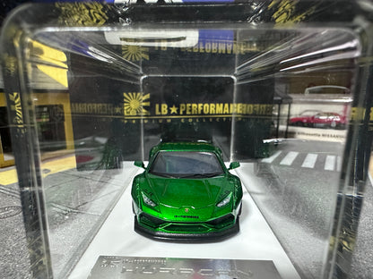 LB PERFORMANCE 1:64 LIBERTY WALK LB-WORKS Huracan LP610 Candy Green Resin