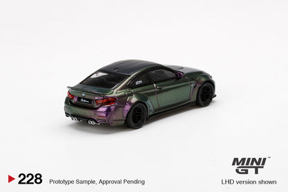 Mini GT LB★WORKS BMW M4 Purple-Green Metallic brand new seal (Rare) MGT00228