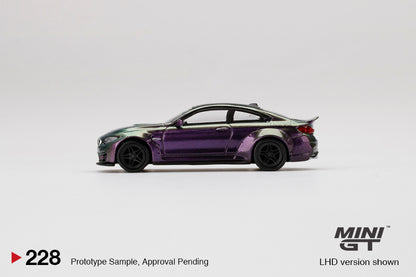 Mini GT LB★WORKS BMW M4 Purple-Green Metallic brand new seal (Rare) MGT00228