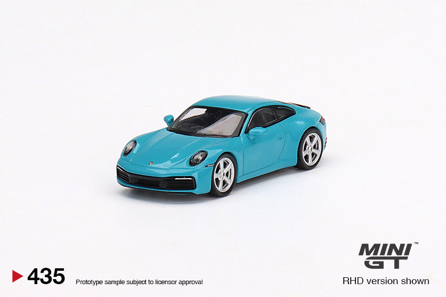 MiniGT Porsche 911 (992) Carrera S Miami Blue