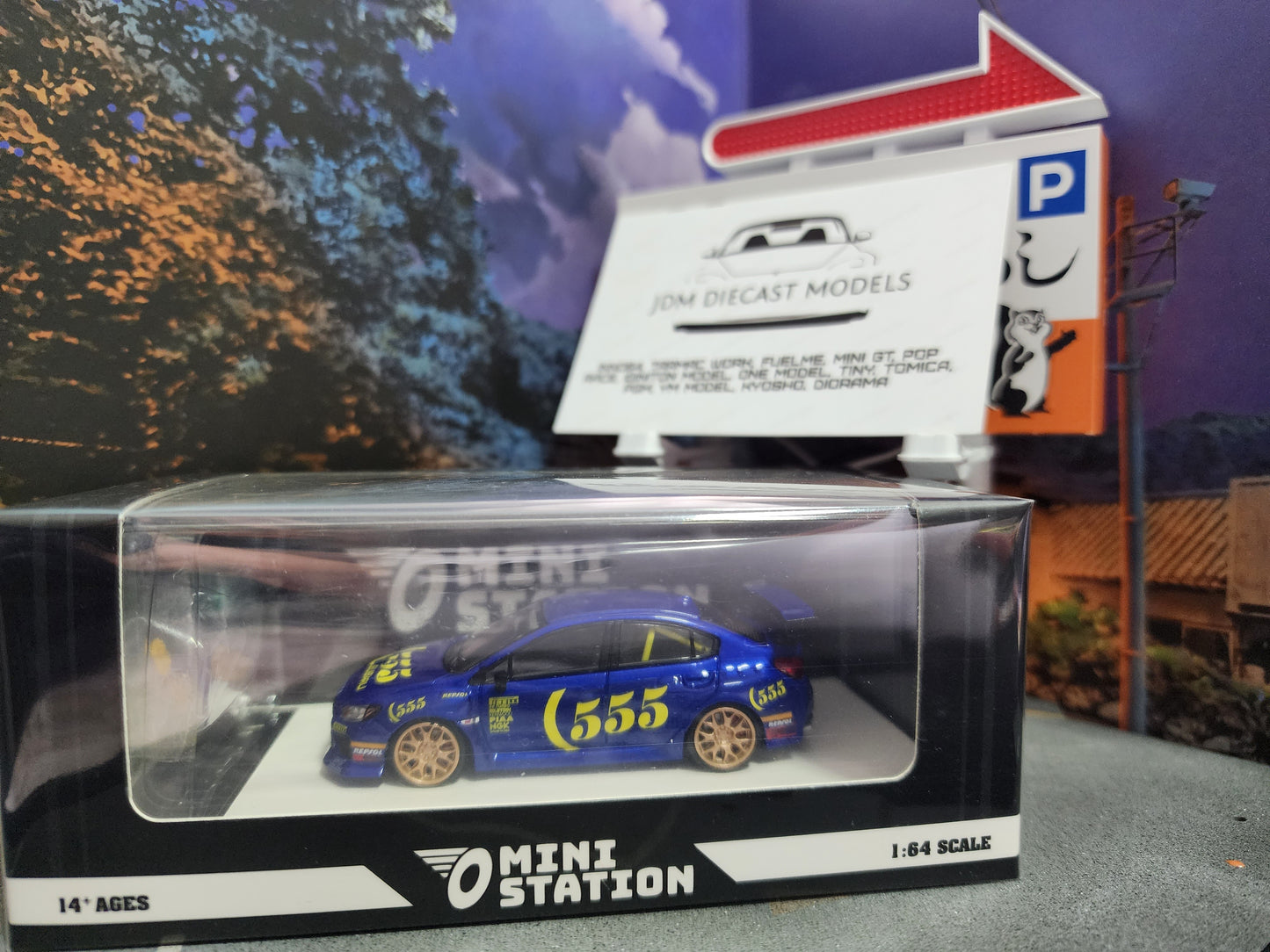 TimeMicro MiniStation WRX STi 555 with Figure