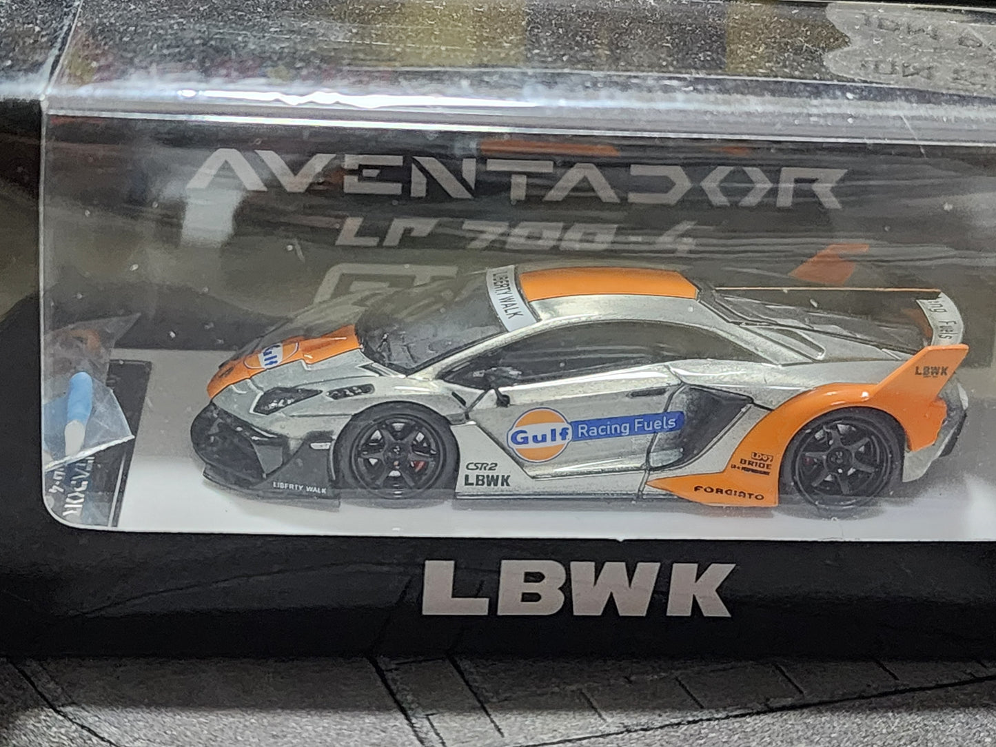 Star Model LBWK Aventador LP700-4 GT Evo Gulf Raw Version Official with Figure