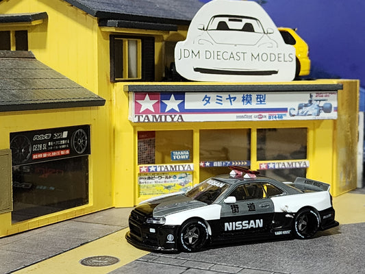 [Chase] Kaido House Nissan Skyline GT-R R34 Kaido Works V2 Aero Japan Police KHMG120