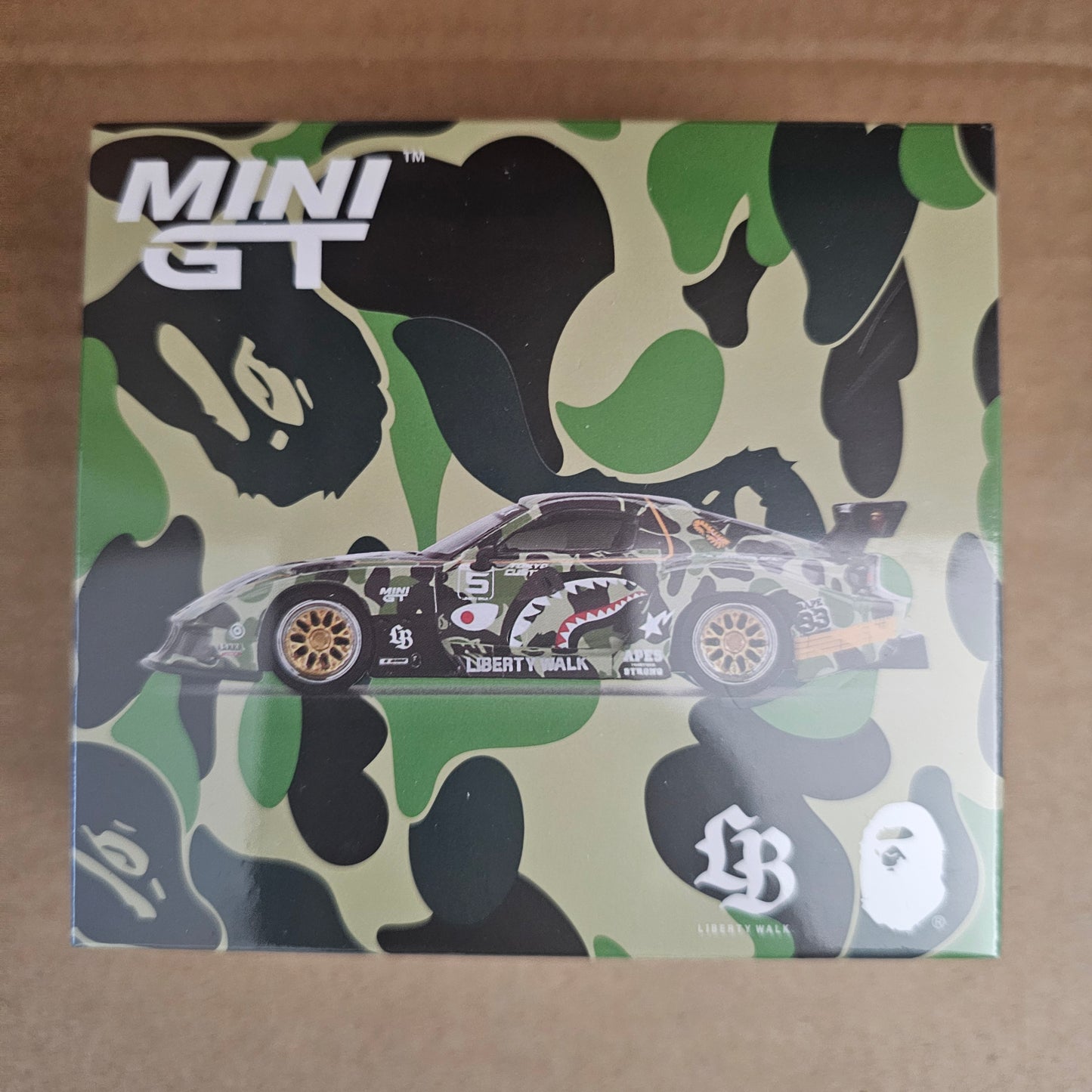 MINI GT BAPE LBWK Mazda RX-7 LB Super Silhouette by Tokyo Auto Salon 2025 Japan