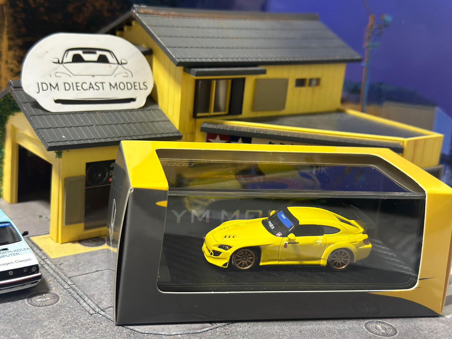 YM Model Honda S2000 Spoon Yellow HK Resin Limited to 799pcs