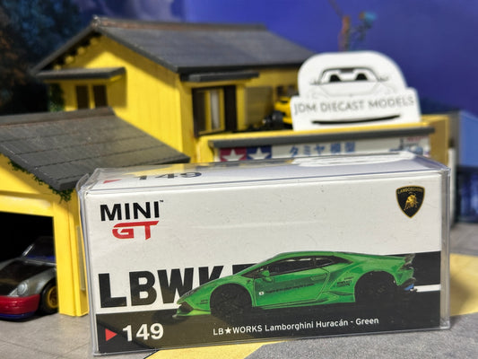 MiniGT LB★WORKS Lamborghini Huracán ver.2 Green opened