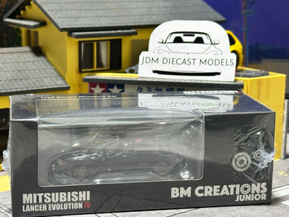 BM Creations Mitsubishi Lancer Evolution IV Black 64B0279