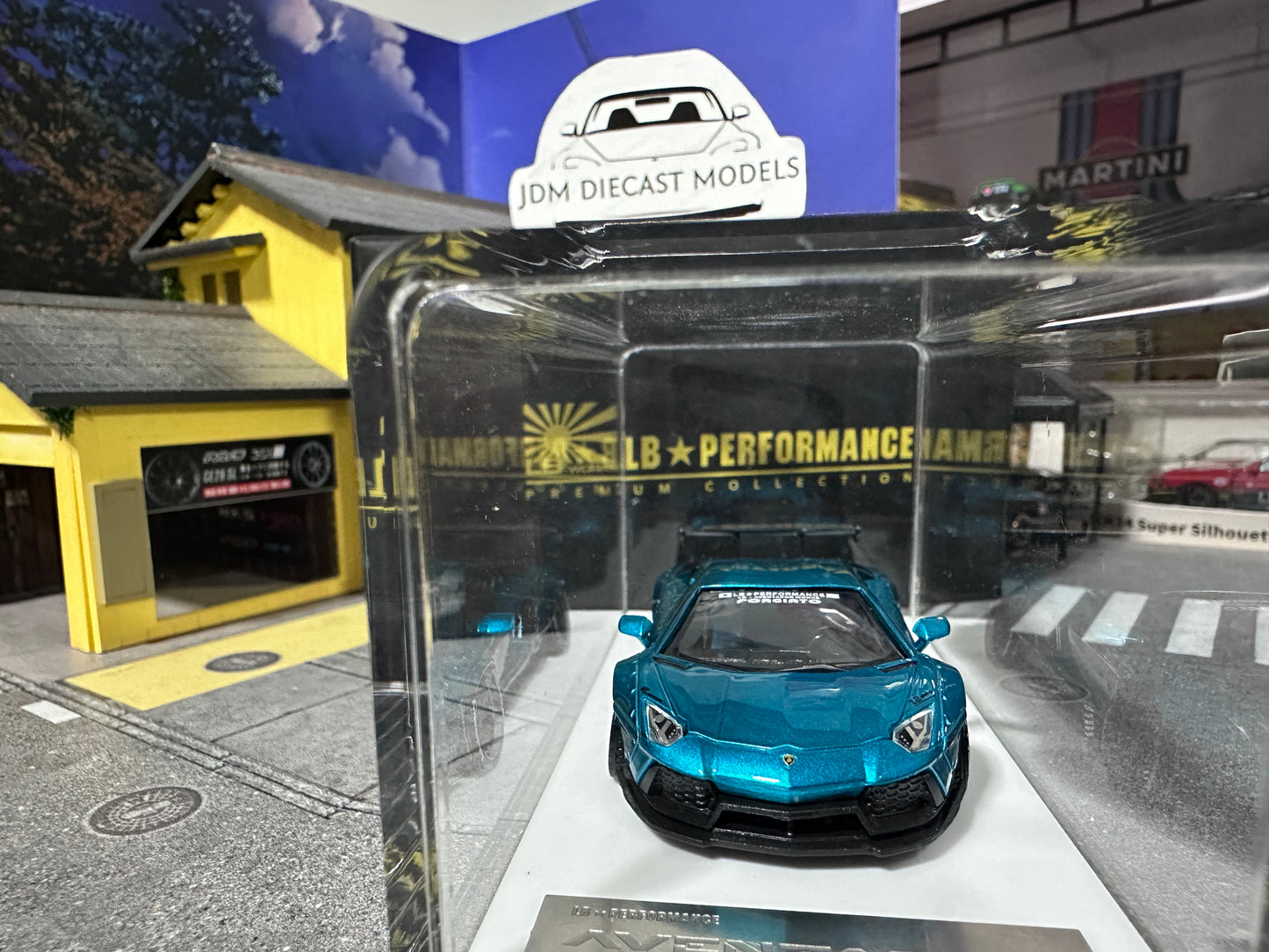 LB PERFORMANCE 1:64 LIBERTY WALK LB-WORKS Aventador LP700 40th Anniversary Blue Resin