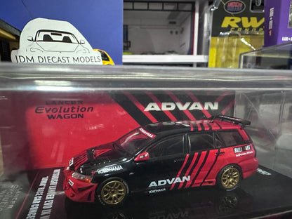 Inno64 Mitsubishi Lancer Evolution IX Wagon "ADVAN" Livery Race Car Concept IN64-EVO9W-ADRA