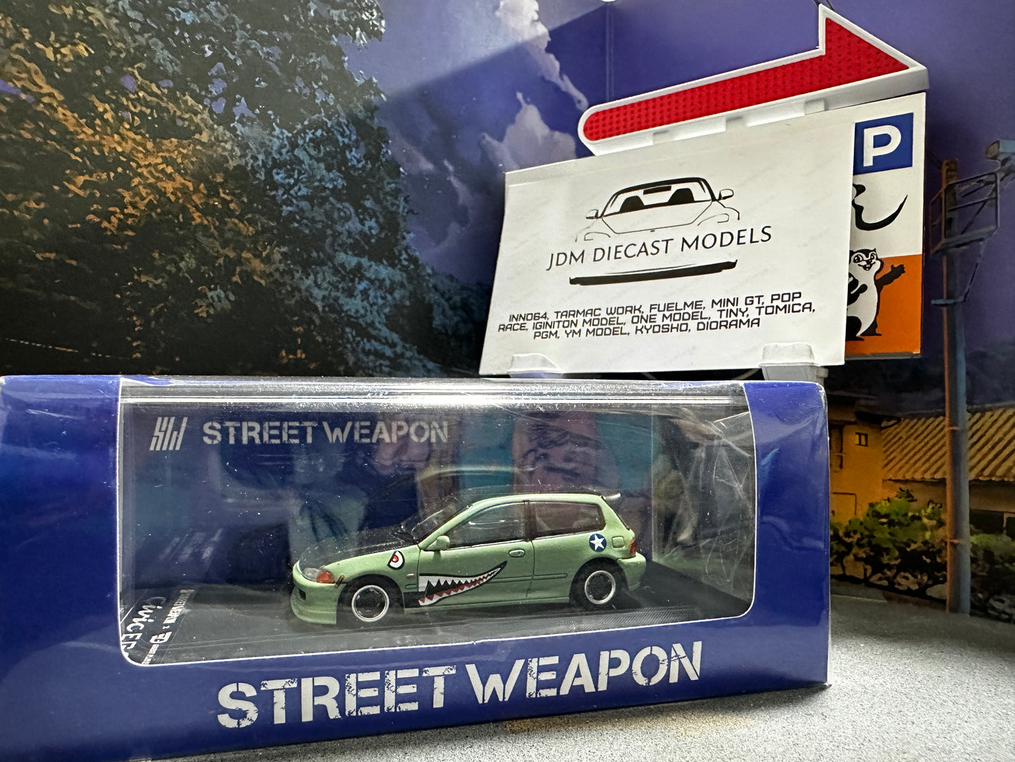 Street Weapon Civic EG6 Shark Green