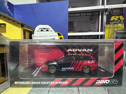 Inno64 Mitsubishi Lancer Evolution IX Wagon "ADVAN" Livery Race Car Concept IN64-EVO9W-ADRA