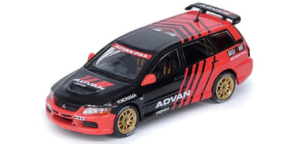 Inno64 Mitsubishi Lancer Evolution IX Wagon "ADVAN" Livery Race Car Concept IN64-EVO9W-ADRA