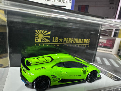 LB PERFORMANCE 1:64 LIBERTY WALK LB-WORKS Huracan LP610 Green Resin