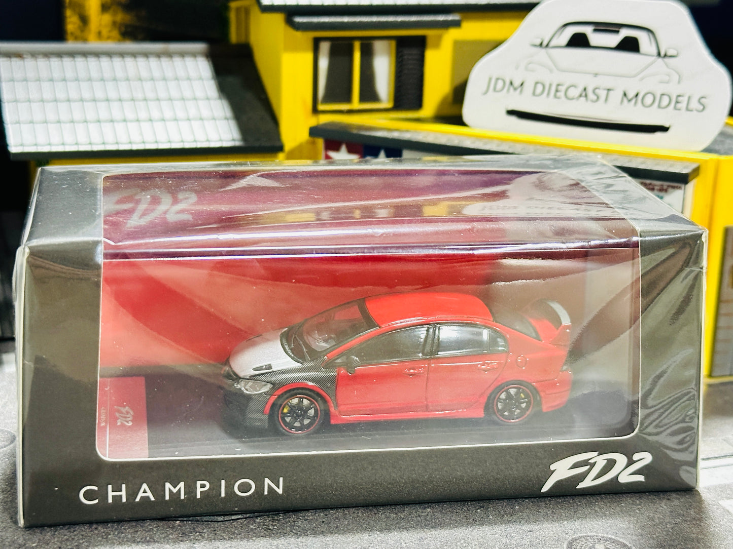 Champion Diecast FD2 Mugen RR Openable Hood Experimental Red