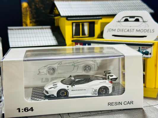 Q Model LB Ferrari 458GT Resin White