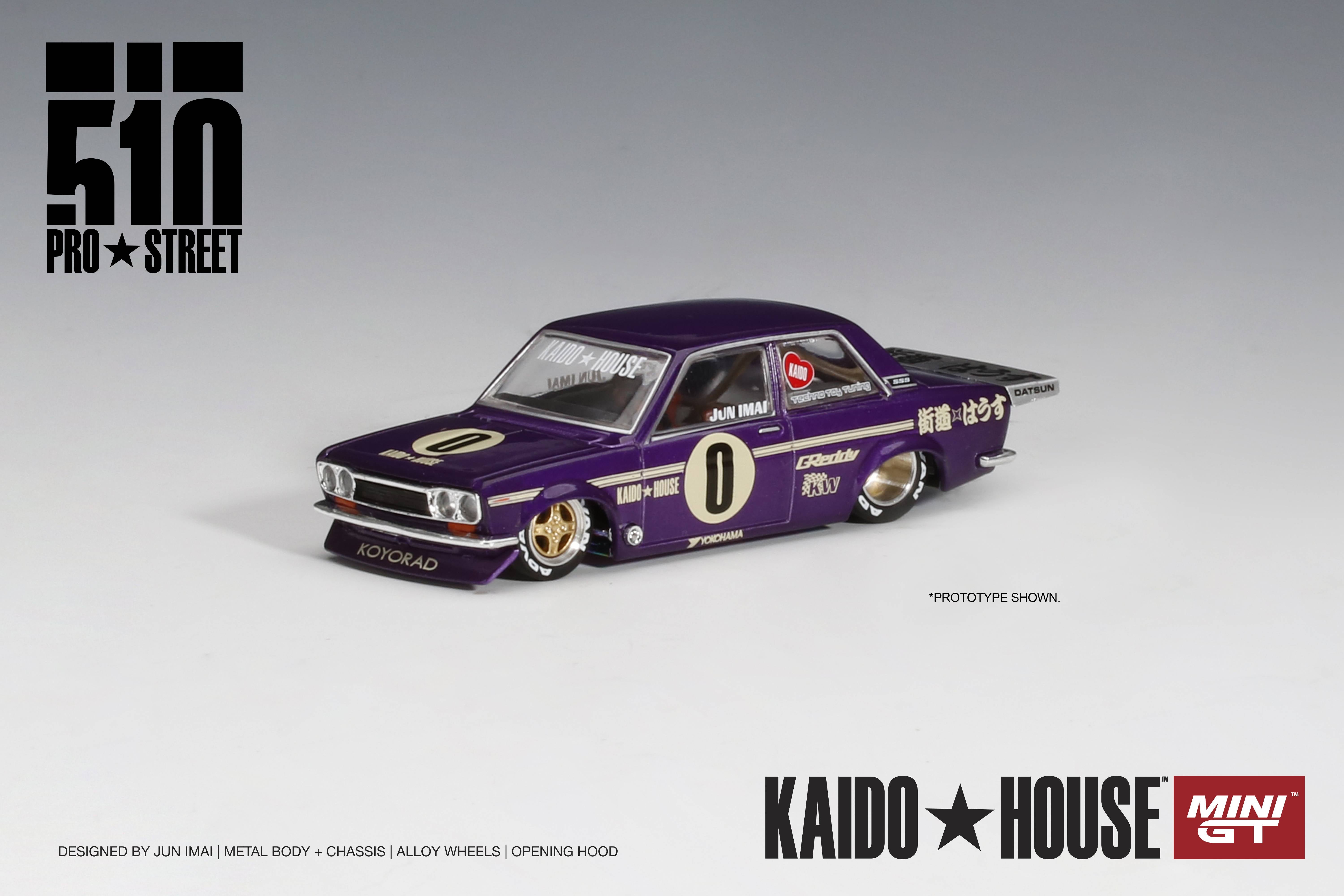 Kaido House * Mini GT Datsun 510 Pro Street SK510 Purple KHMG002