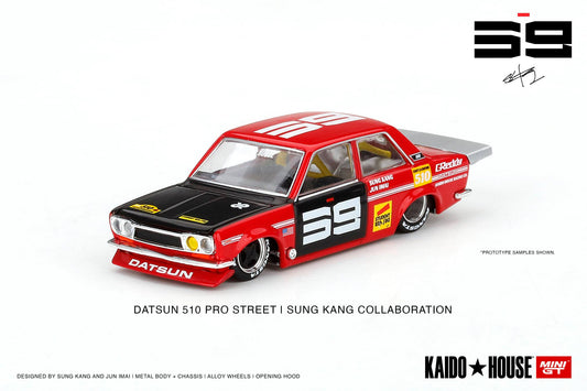 Kaido House * Mini GT Datsun 510 Pro Street SK510 Red KHMG003