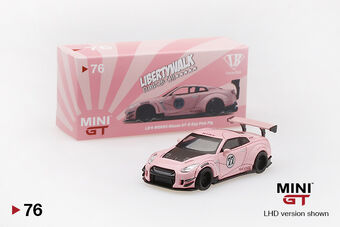 Mini GT LB★WORKS Nissan GT-R (R35) Pink Pig Type 2, Rear Wing Ver 3