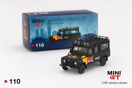 Mini GT Land Rover Defender 110 Red Bull LUKA