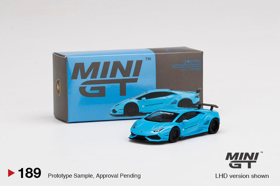 Mini GT LB★WORKS Lamborghini Huracán ver. 1 Light Blue