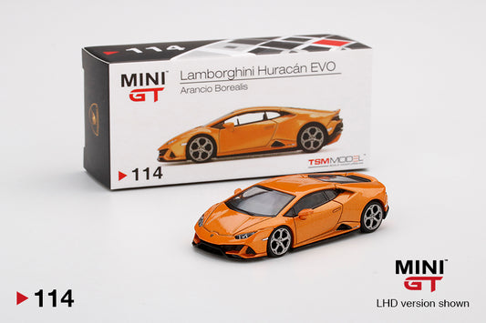 MiniGT #114 Lamborghini Huracán EVO Arancio Borealis