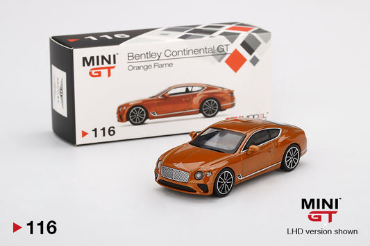 Mini GT Bentley Continental GT Orange Flame