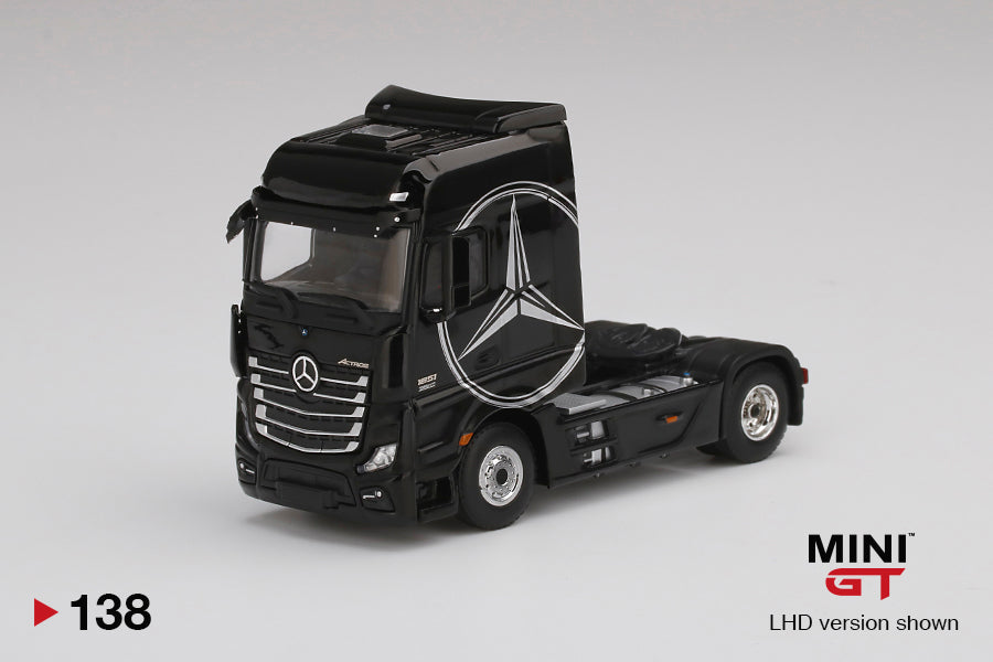 Mini GT Mercedes-Benz Actros Black w/ Silver Mercedes Logo