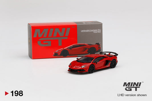 Mini GT Lamborghini Aventador SVJ Rosso Mars