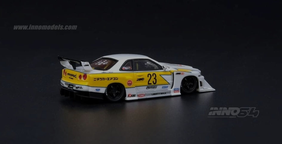 Inno64 Nissan Skyline "LBWK" (ER34) Super Silhouette Retro Livery Resin very Rare