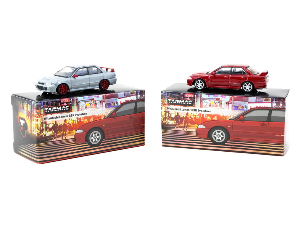 Preorder Chase Tarmac Works Mitsubishi Lancer GSR Evolution Red T64G-048-RE