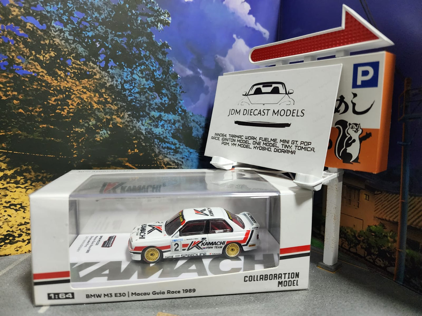 Tarmac Works BMW M3 E30 Macau Guia Race 1989 Emanuele Pirro 30th Anniversary ixo Models