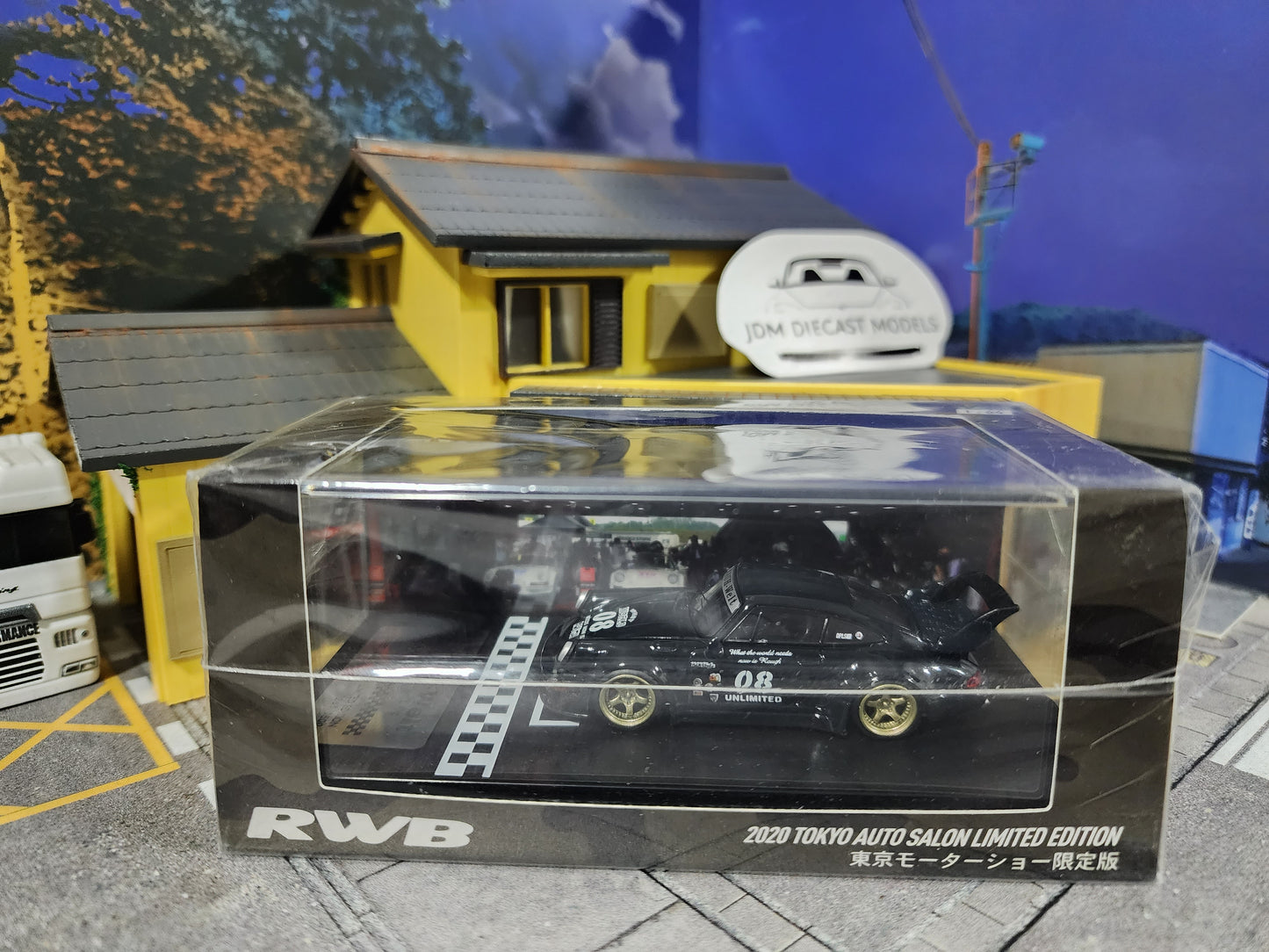 RWB Japan Official 964 Idlers #08 Sweet Jane Black 2020 Tokyo Auto Salon Limited Edition