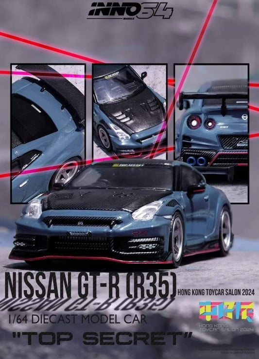 INNO64 Nissan GT-R R35 NISMO 2024 TOP SECRET EDITION HONGKONG TOY CAR SALON SPECIAL EDITION UK STOCK