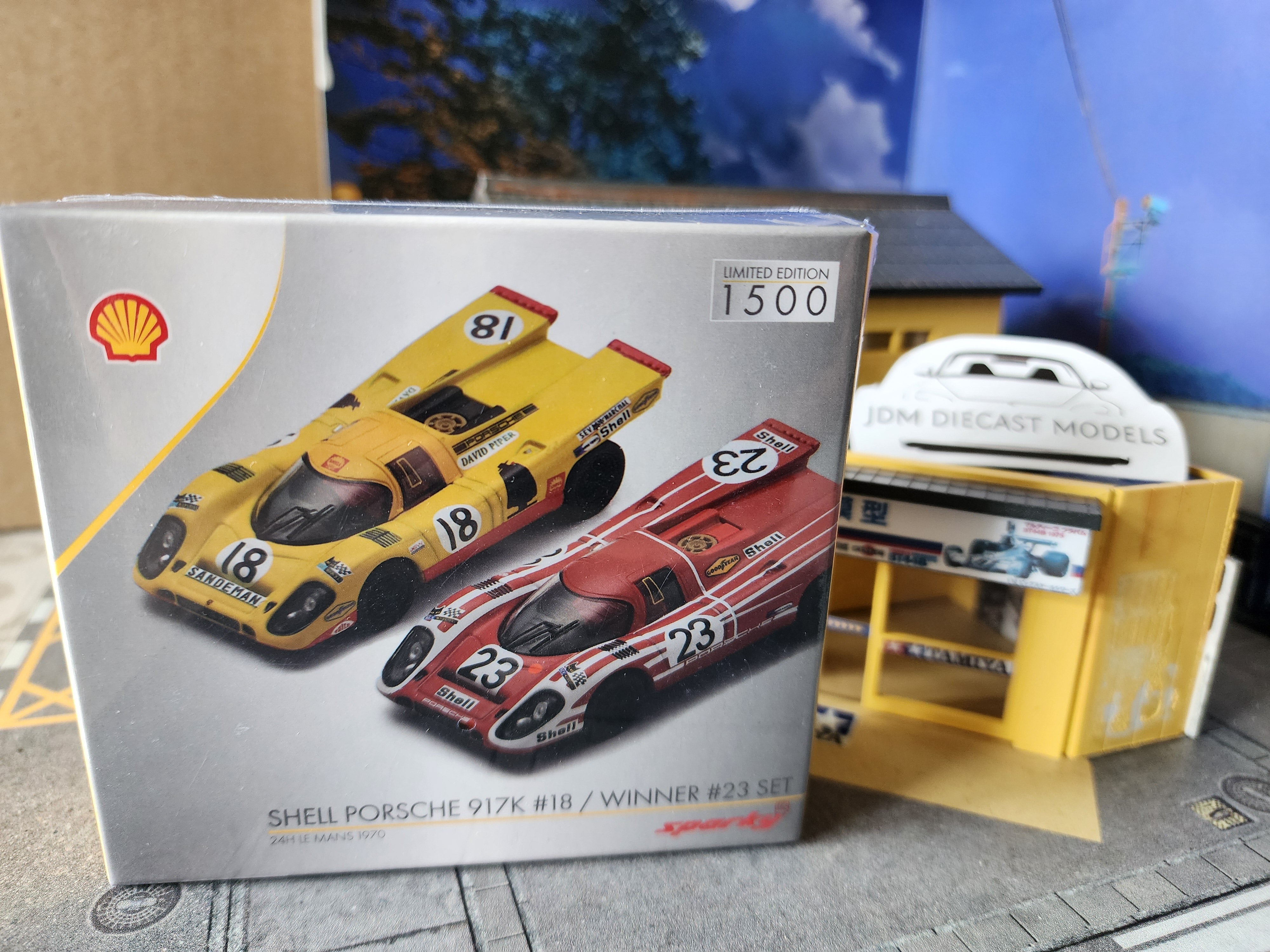 SPARKY 1 64 diecast Porsche 917K SHELL COMBO Le Mans winner 1970 S JDM Diecast Models