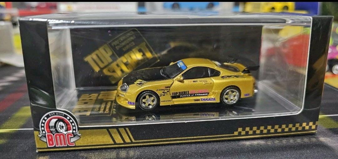 BM Creations Top Secret GT-300 Supra (JZA80) Gold HK Toycar Salon 2024