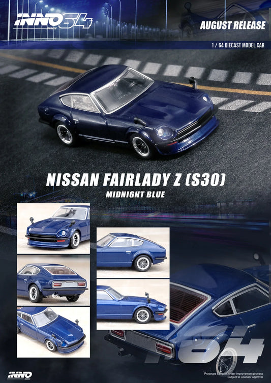 Inno64 Nissan Fairlady Z (S30) Dark Blue Metallic Wangan IN64-240Z-DBM