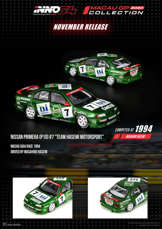 Inno64 Nissan Primera (P10) #7 "Team Hasemi Motorsport" Macau Grand Prix 1994 Masahiro Hasemi